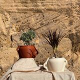 Vase Kyma Ocre Brûlé