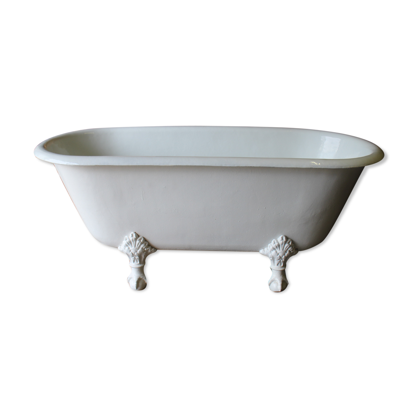 Old cast iron bathtub
