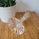 Crystal candlestick with golden rim