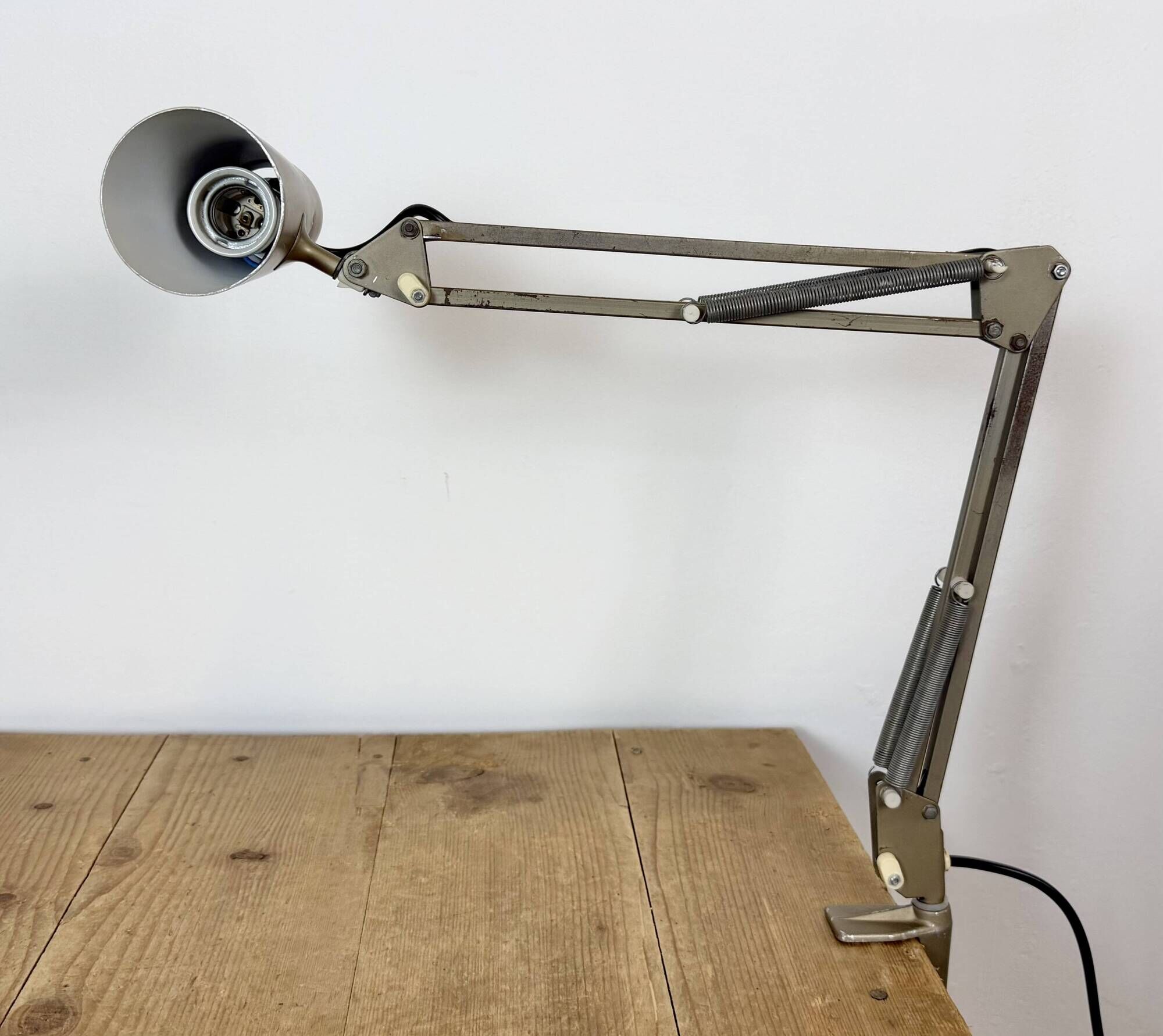 Vintage Brown Adjustable Architect Table Lamp, 1960s