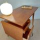 Vintage Scandinavian desk with a floating top and splayed legs - 1960.