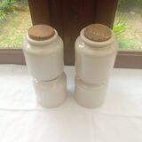 Set of 4 stoneware pots