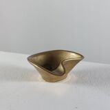 Vintage brass ashtray with an organic design from the 1950s.