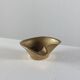 Vintage brass ashtray with an organic design from the 1950s.
