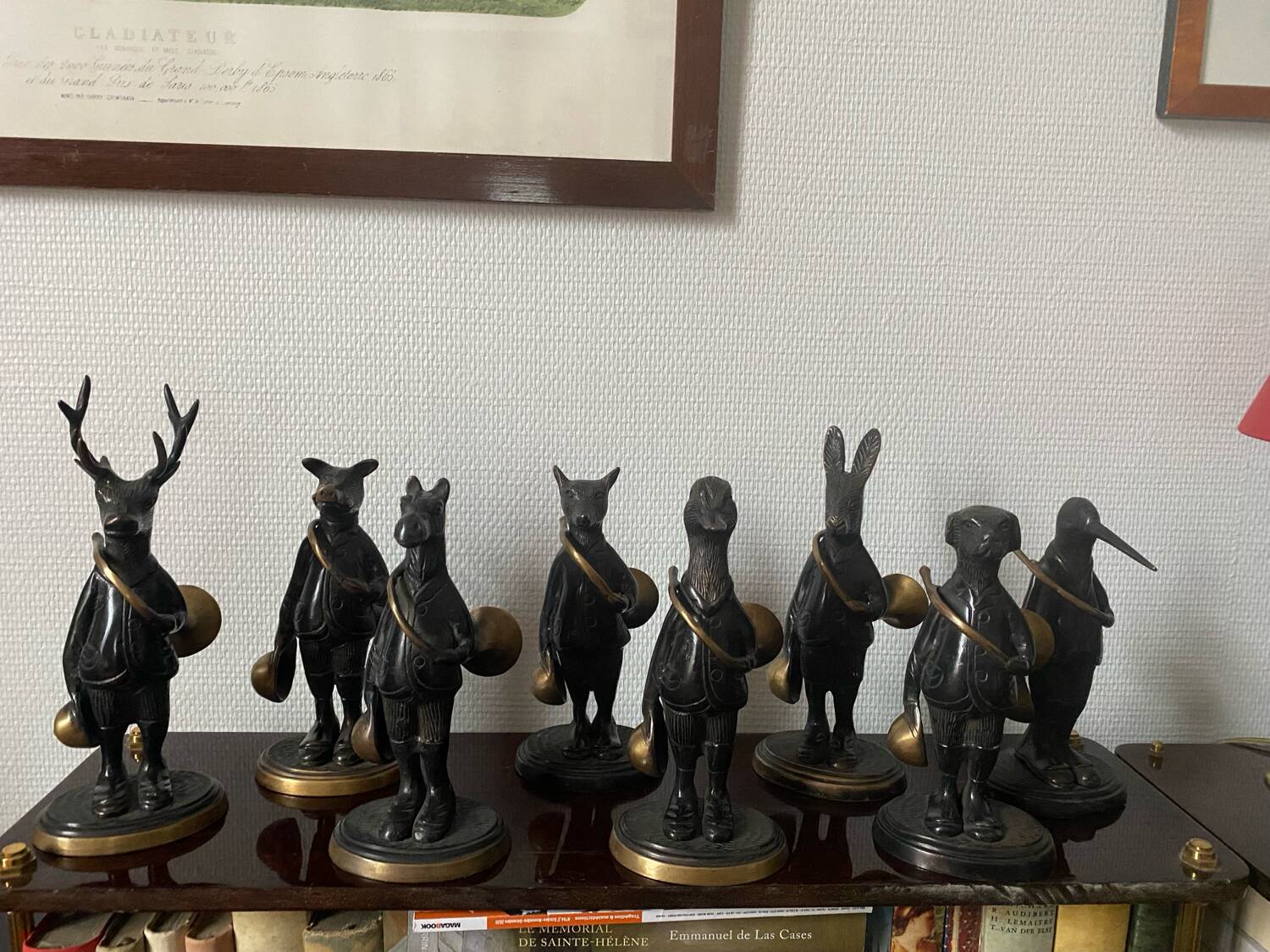 Bronze animal statuettes