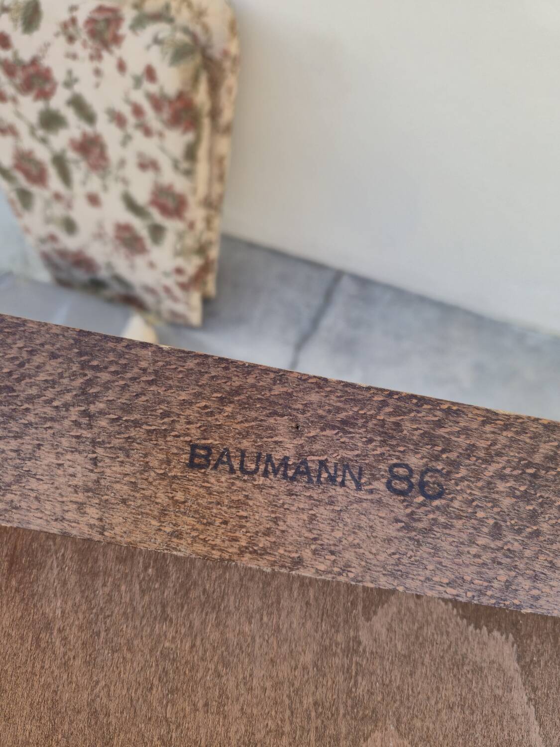 Pair of Baumann armchairs, signed, vintage Fan model