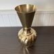 Indian brass swirl vase