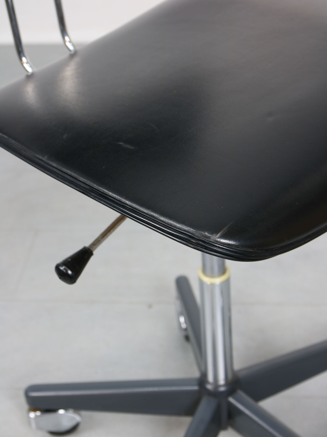 Mid-Century Black Office Swivel Chair from Stol Kamnik