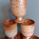 Mazagran cups, stoneware stemmed glasses from Puisaye, Jean-Pierre Prud’homme