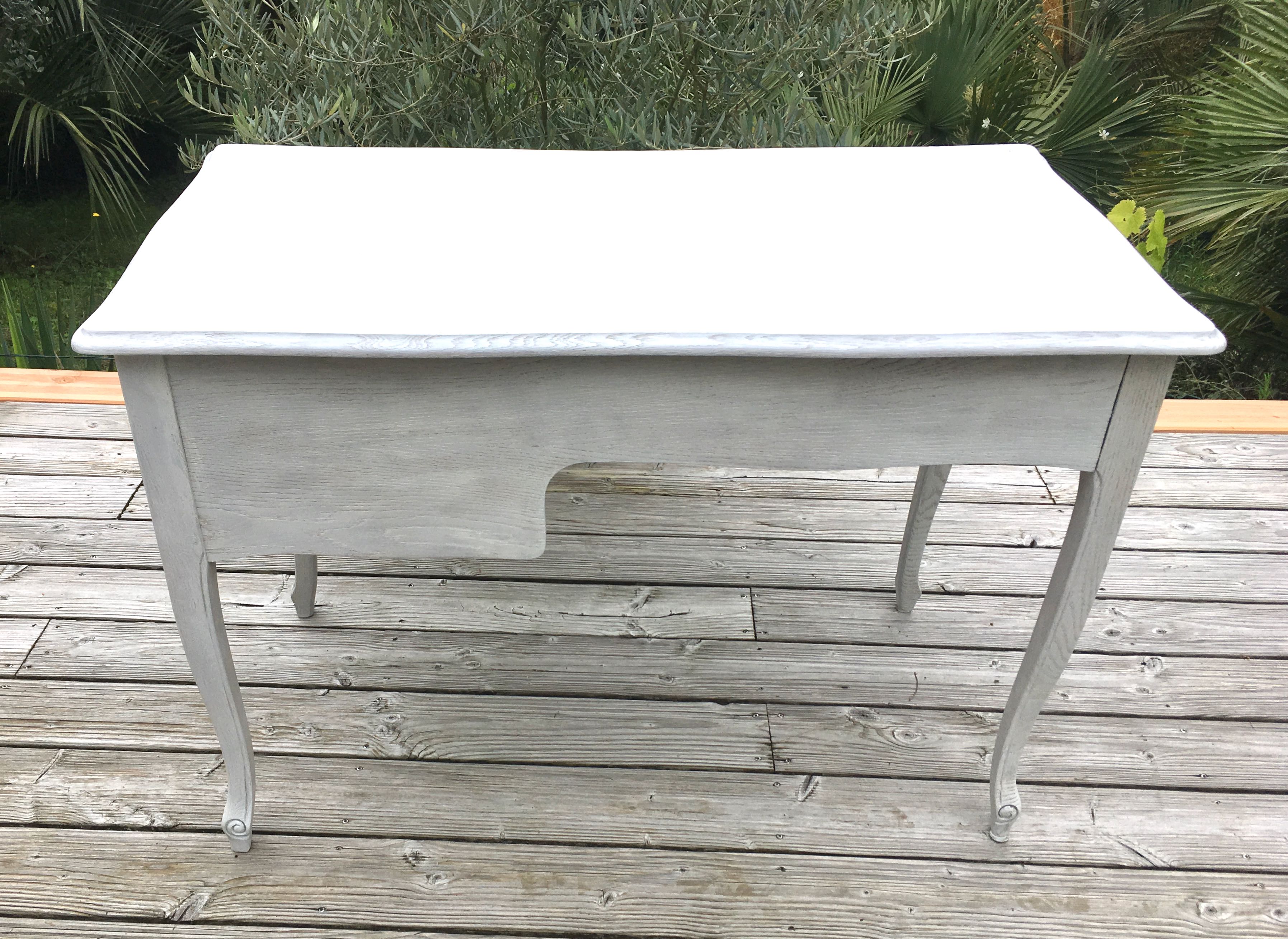 Vintage wood and brass desk