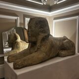 Pair of stone sphinxes