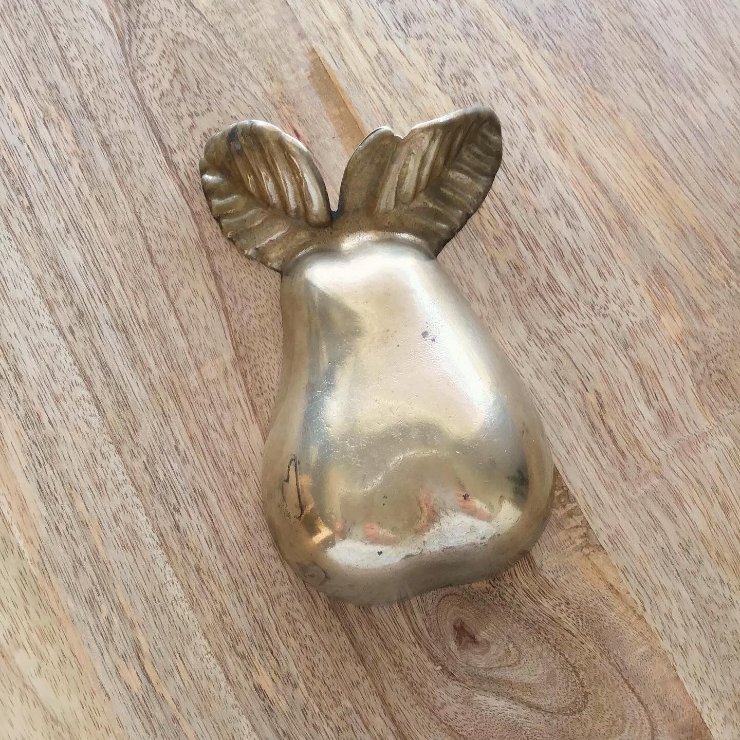 Vintage brass pear cup