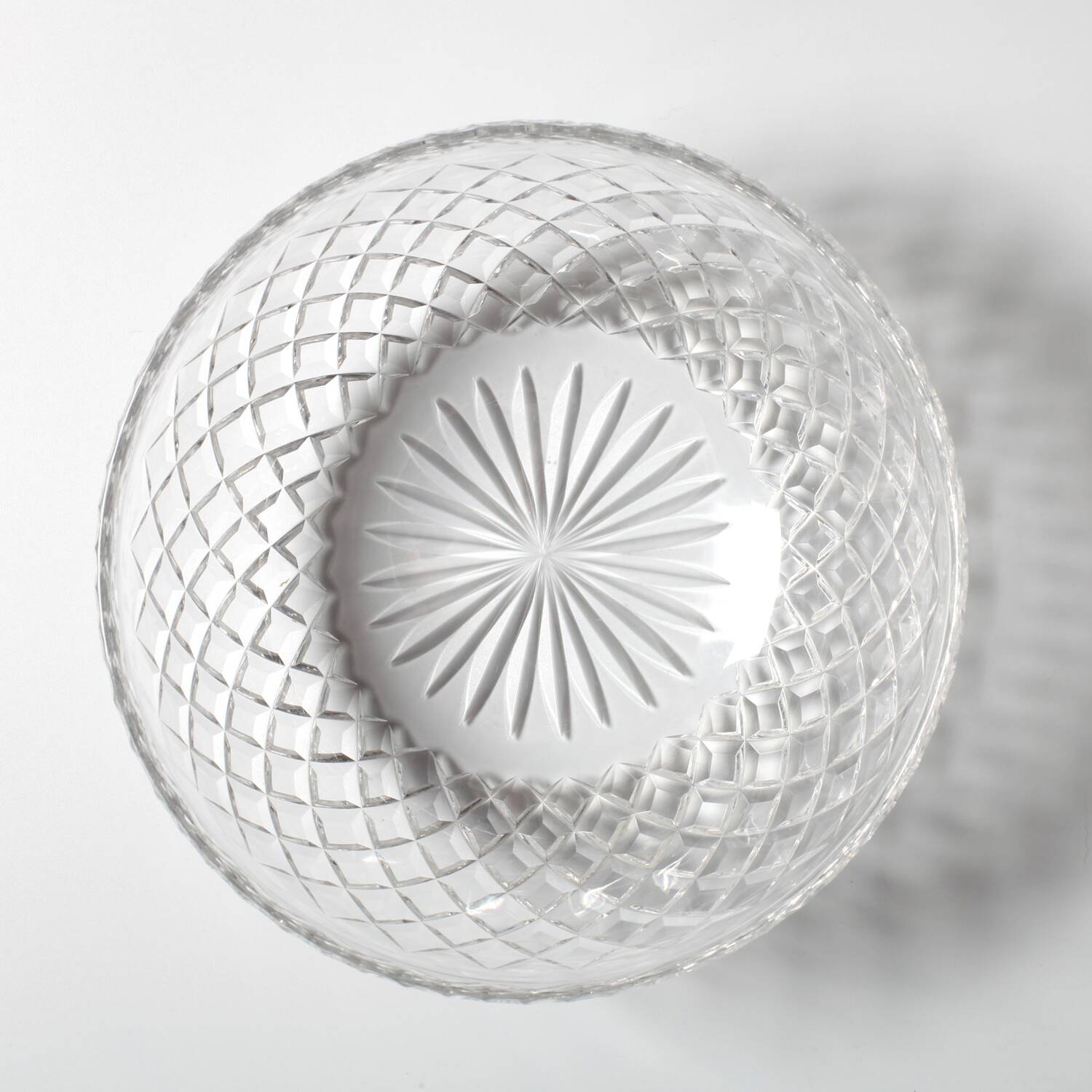 Mid-century Centerpiece, Vintage Clear Glass Fruit or Salad Bowl / Florence