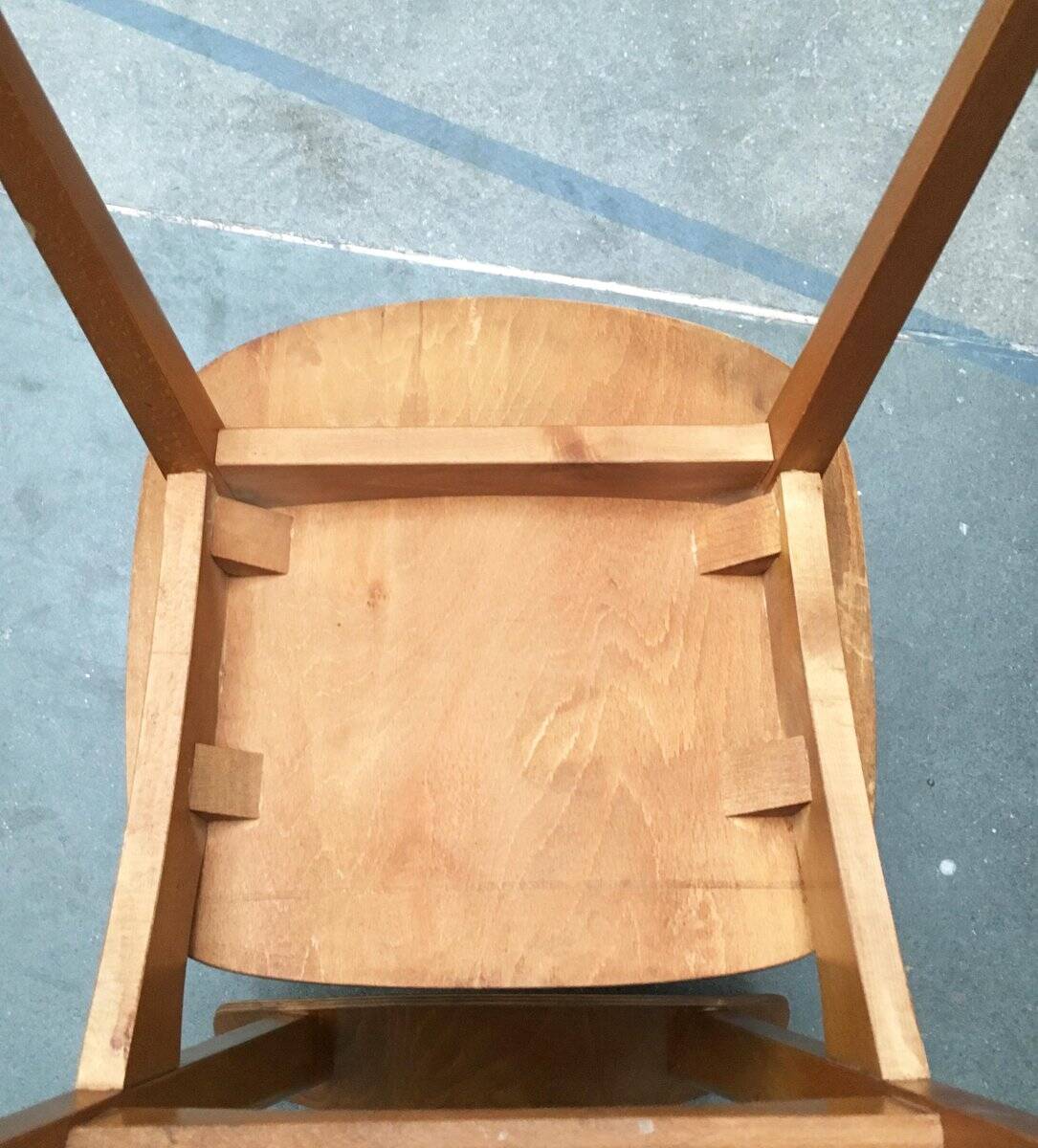 Mid-century plywood accent chair
