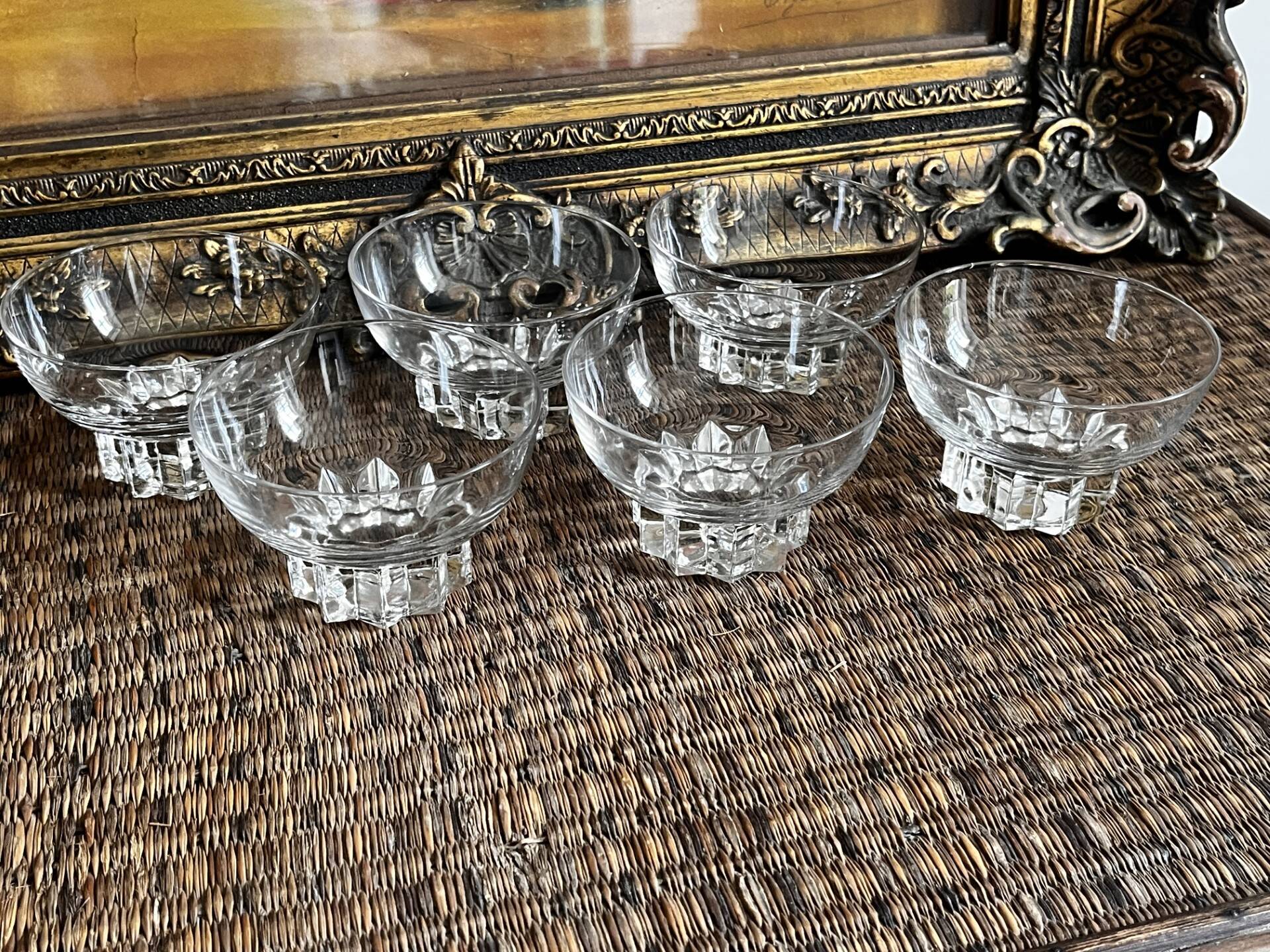 Antique champagne coupes