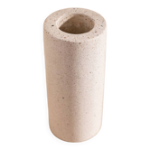 Vase andré en béton blanc