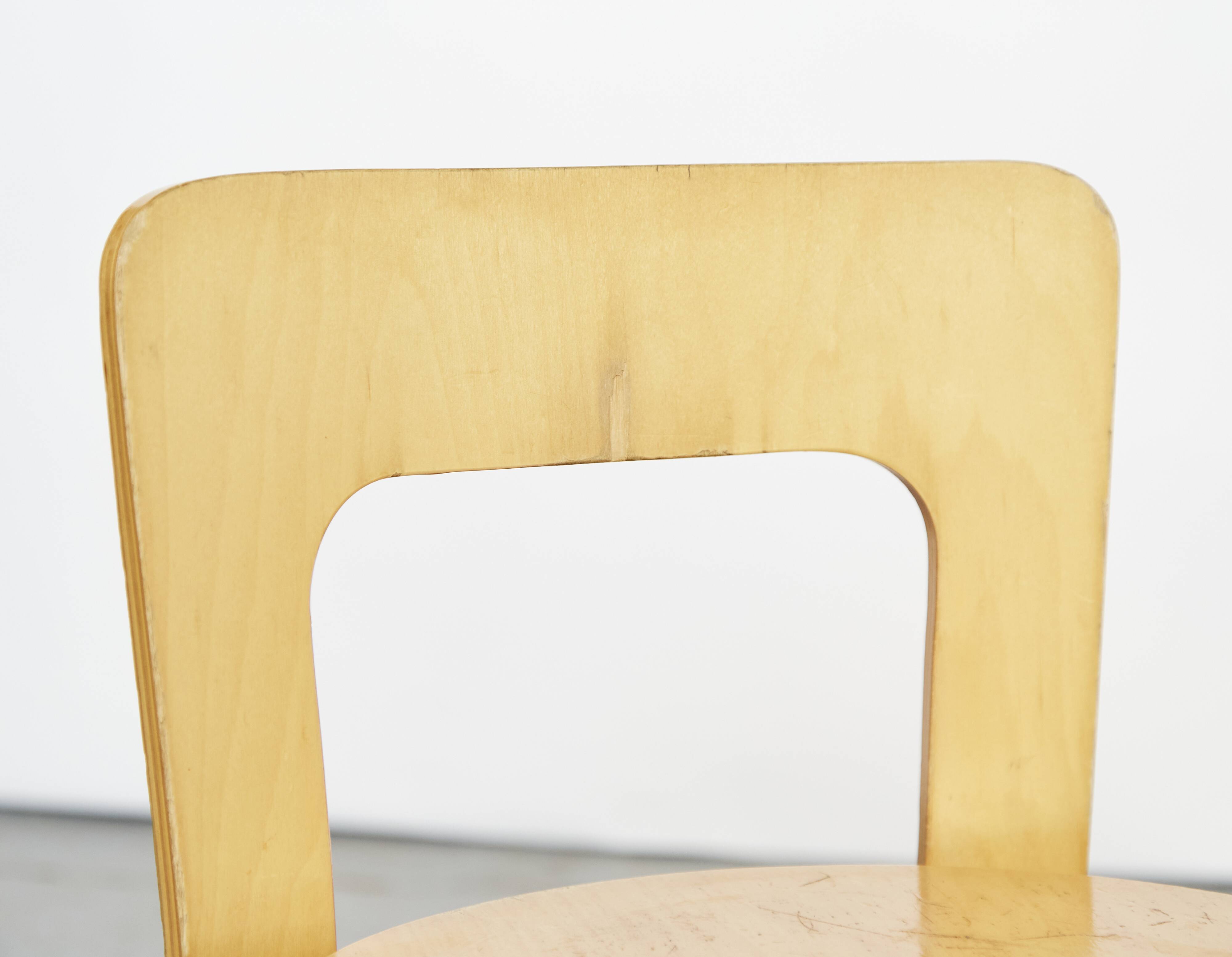 Paire de chaises d'enfant Alvar Aalto N65 pour Artek