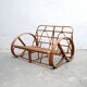 Vintage rattan pretzel sofa