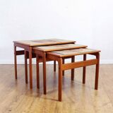 Set of 3 Scandinavian nesting tables Trioh Denmark
