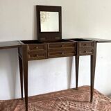 Dressing table, Louis XVI style mahogany side desk