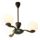 Art Deco French Brass Figural Chandelier, 1930