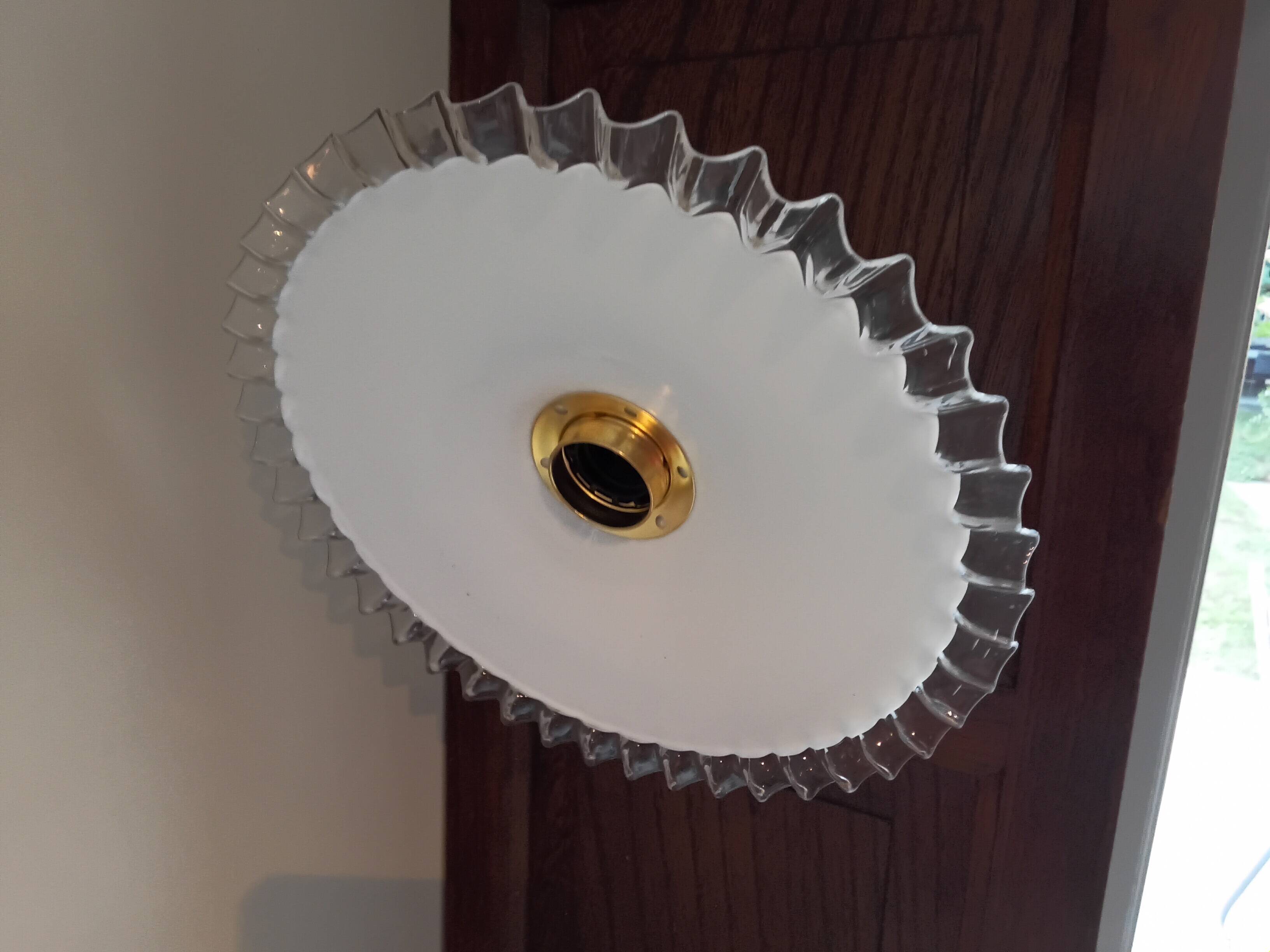 Vintage opaline wall light