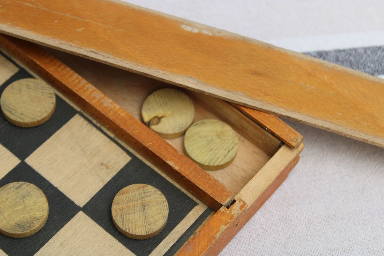 Old checkers game