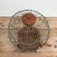 Old metal & wood  bird cage