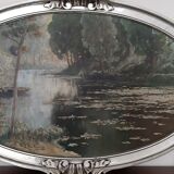 Oil on Panel "Water Lilies" by Emile Gauffriaud (1877-1957)