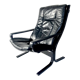 Leather armchair  model "siesta" by ingmar relling