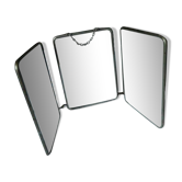 Miroir de barbier tryptique triptyque  49x21cm