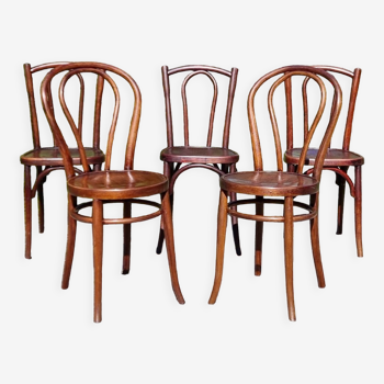 5 bistro chairs N°18 and 56 20/30s