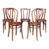 5 bistro chairs N°18 and 56 20/30s
