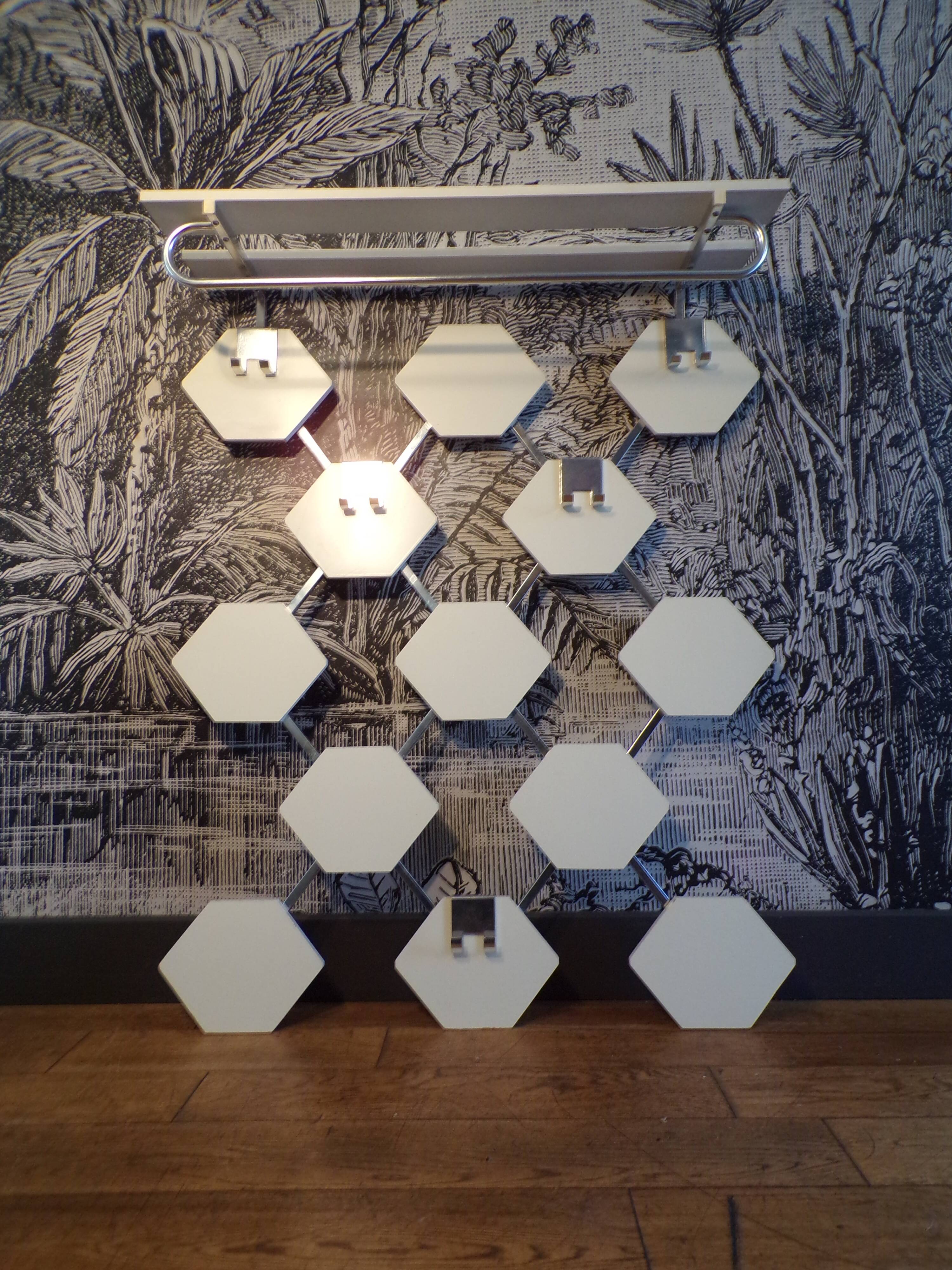 Scandinavian wall coat rack