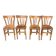 (Lot) 4 Honey Bistro Chairs