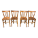 (Lot) 4 Honey Bistro Chairs
