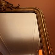 Antique gilded wooden mirror