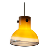 Brown Glass Pendant Light from Peill & Putzler, Germany, 1970s