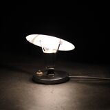 1930s Bauhaus Nickel Table Lamp, Czechoslovakia