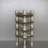 4 modular Nagel candlesticks. Vintage 70s