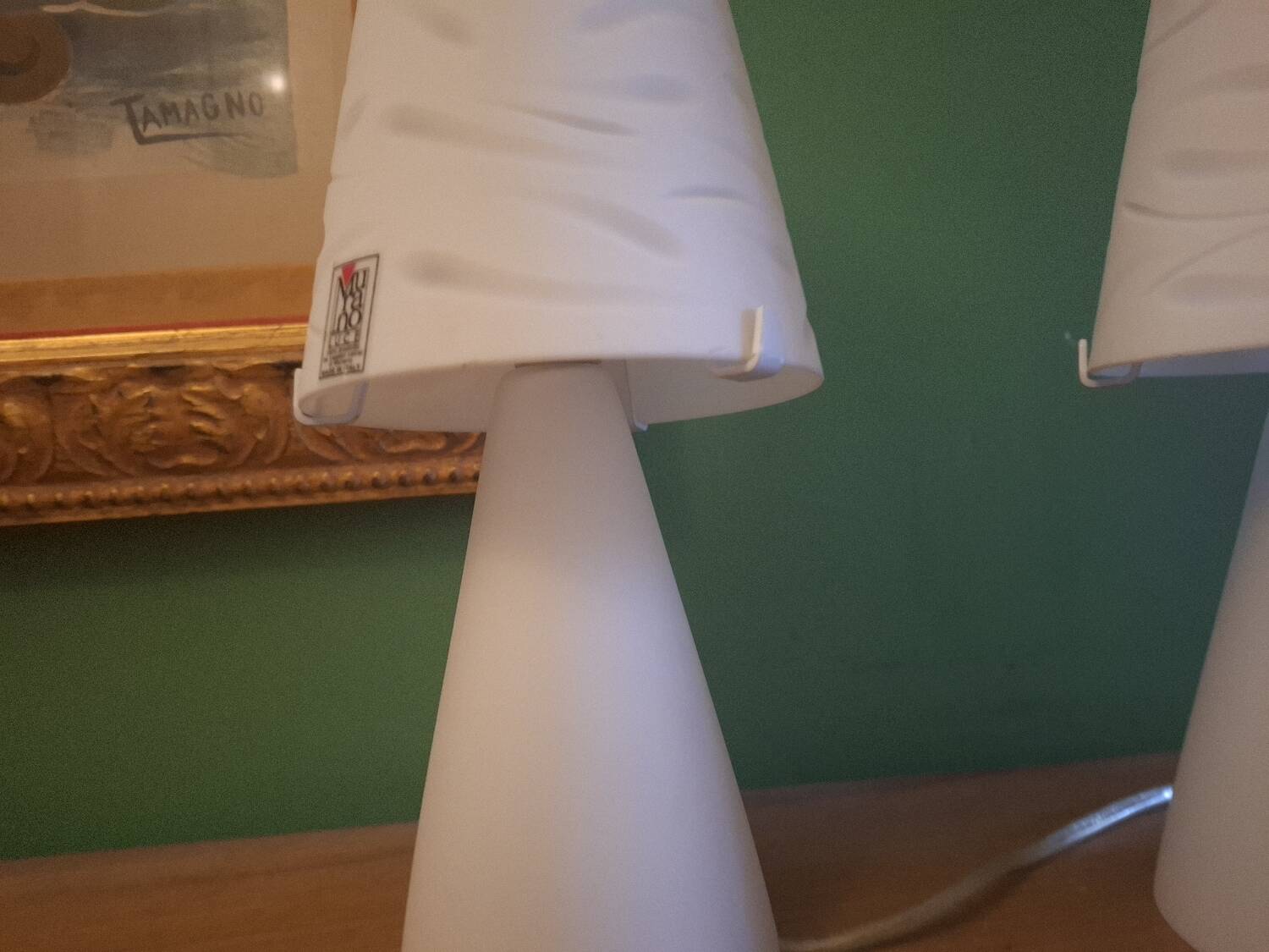 2 Murano bedside lamps, Luce