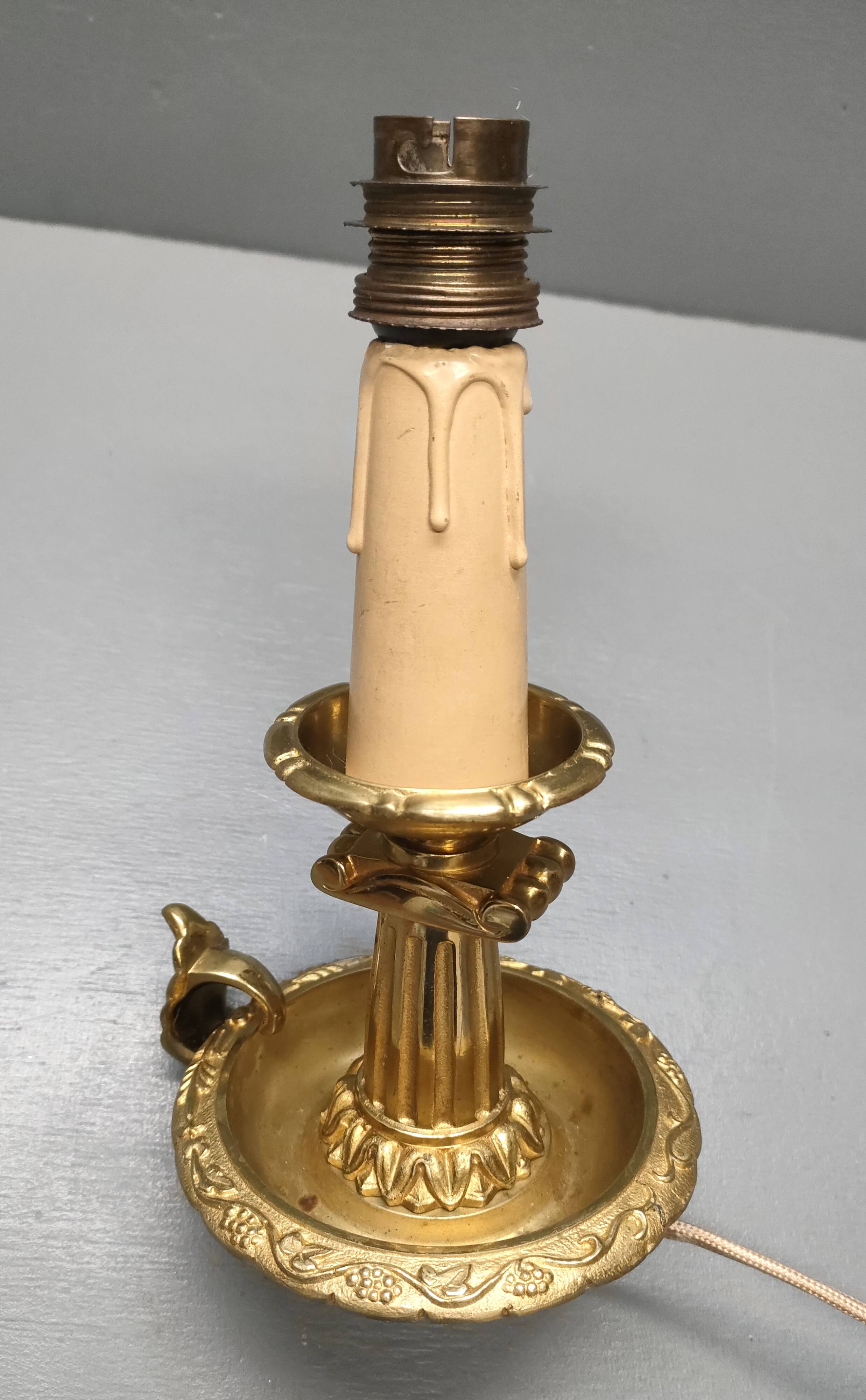 Cave rat lamp with Doric column - Bronze - 1950s - France