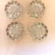 Set of 4 glass table or piano leg mats.