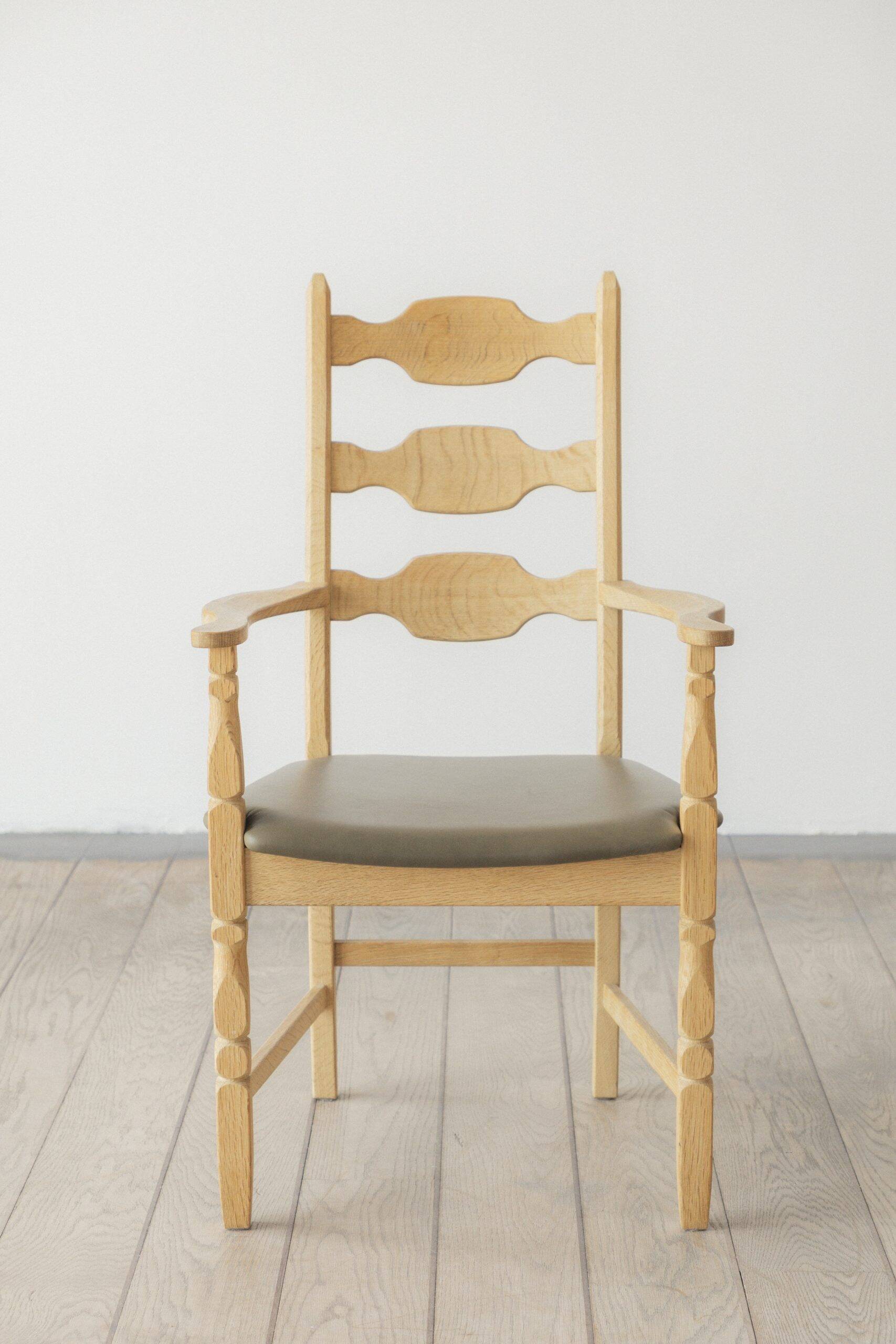 Fauteuil Henning Kjærnulf, chaise de salle à manger (paire)