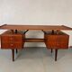 Mid-century Danish teak desk attributed to Louis van Teeffelen for Wébé, 1950s