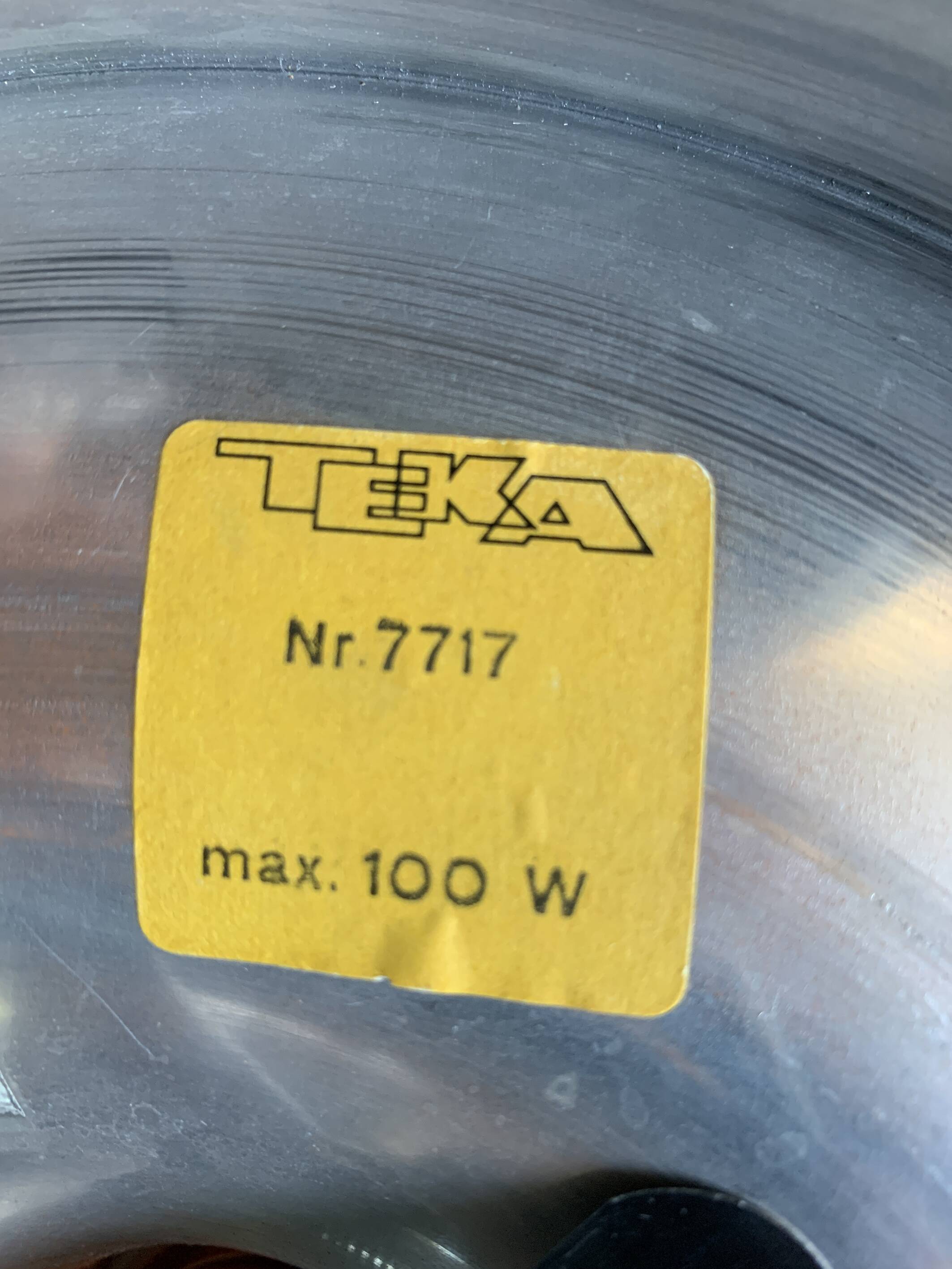 Pair of Space Age Teka wall lights, Germany in aluminum, Flush, Disc, 1960-70