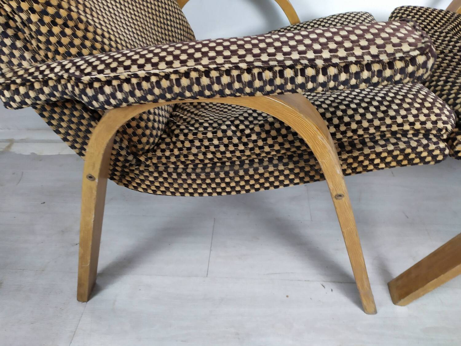 2 vintage Baumann armchairs