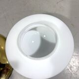 Glashütte Limburg ceiling lamp brass & satin glass