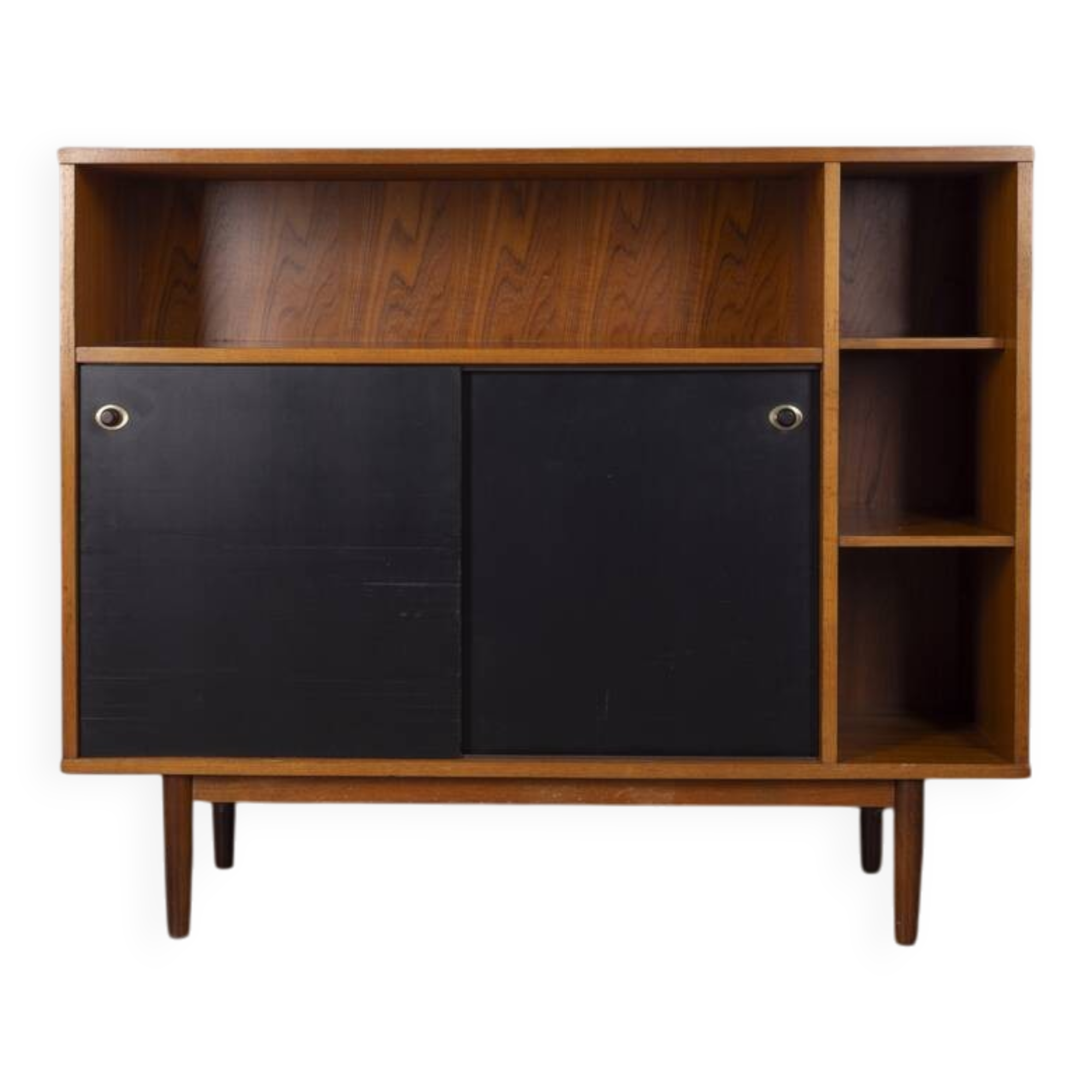 Vintage 1960s highboard sideboard in teak wood by italian design