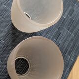 Set of 2 amber effect tulips with leaves (L-0210-4)